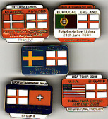 5 x England match badges