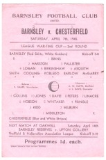 Barnsley v Chesterfield - 1944/1945
